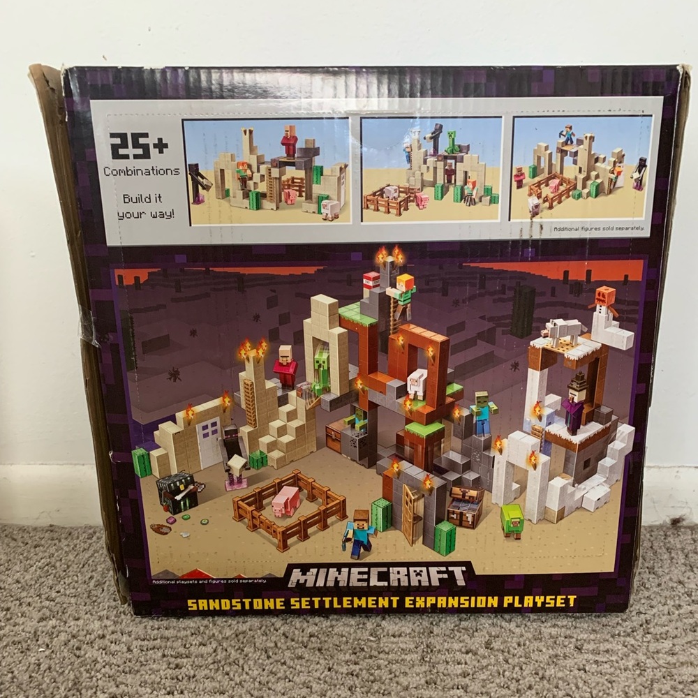 Minecraft sandstone settlement expansion playset